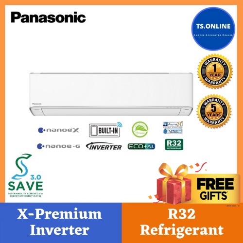 (FREE SHIPPING)Panasonic X-Premium Inverter R32 Series Aircond CS ...