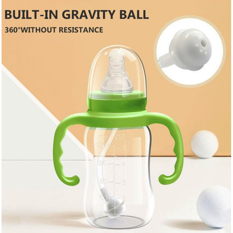 Quality Must Baby Standard Neak PP Feeding Bottle 150ml Hand-wrapped Milk Essential - Image 5