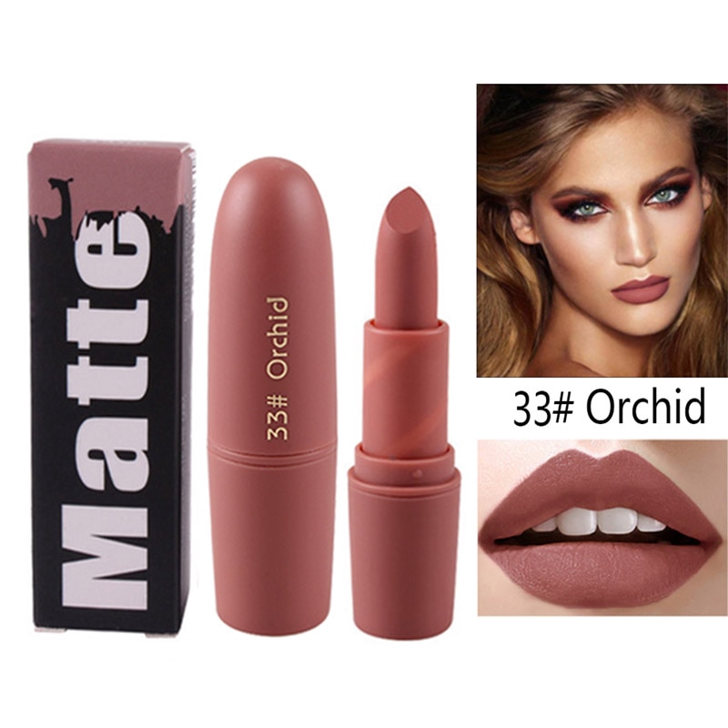 Miss Rose Matte Lipstick maquillage Mate  Batom Makeup 