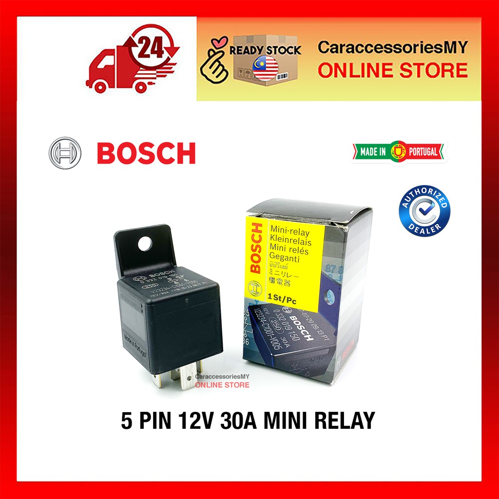 Relay 5 Pin Bosch Relay Horn Relay Headlamp Relay 12V 30A Aircond Relay ...