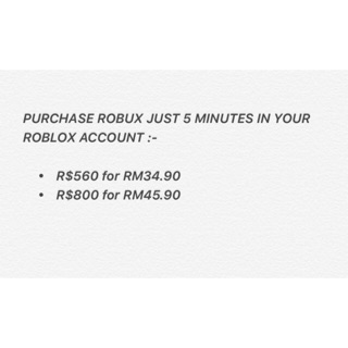 Roblox Robux Cheap Price Rm4 Shopee Malaysia - how to get 400 robux in roblox ooooooo be faster to get a code