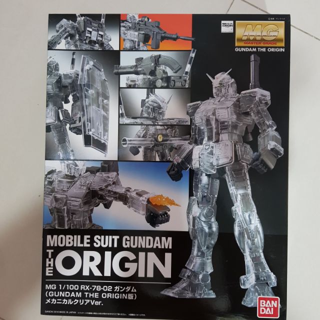Mg機動戦士ガンダム オリジン 1 100 Rx 78 02 メカニカルクリア Gundam The Origin版 Master Grade 1 100 Rx 78 2 Gundam The Origin Clear Shopee Malaysia