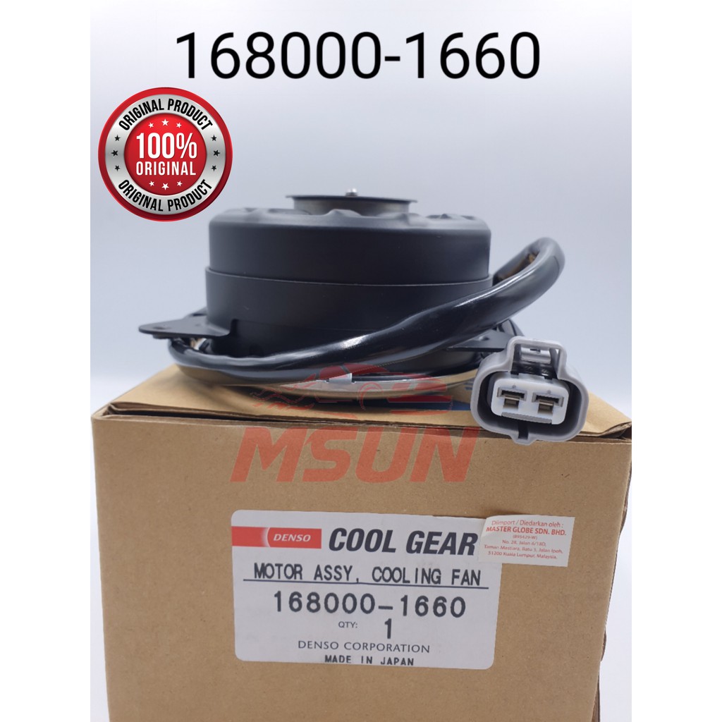 RADIATOR FAN MOTOR 168000-1660 TOYOTA HARRIER MCU30 3.0 LEXUS RX270 ...