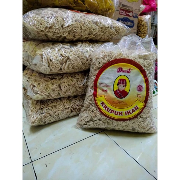Kerupuk Mawar Putih Cap Dacil/Kerupuk Palembang/Kerupuk Ikan