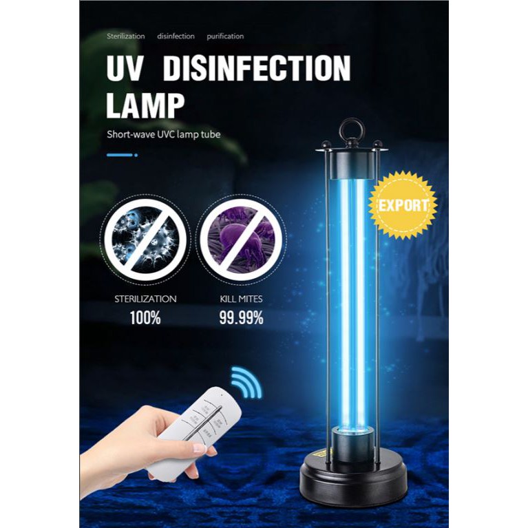 Smart UV disinfection lamp ozoen lamp acaricide disinfect sterilize protection strong UV ray