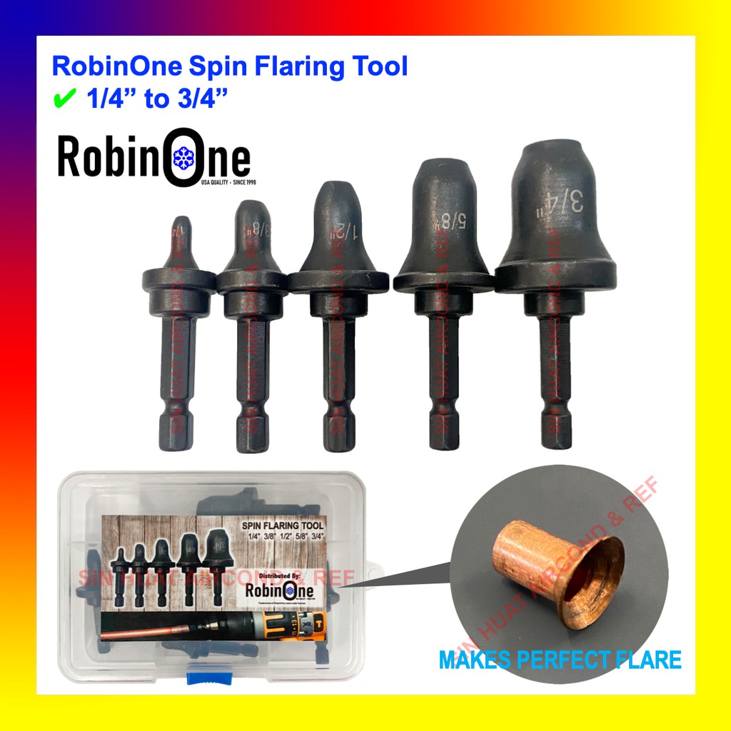 (5PCS) ROBINONE SPIN FLARING TOOL / SPIN FLARE TOOL / SPINNING FLARE