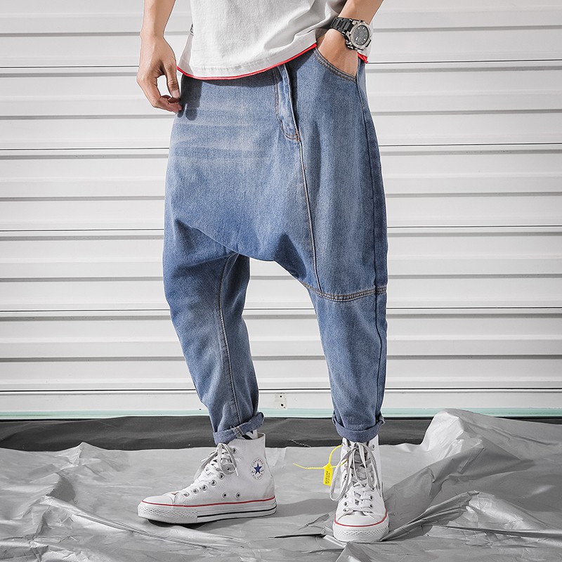 Spring Jeans Men New Slim Fit Casual Denim Harem Pants Men Joggers