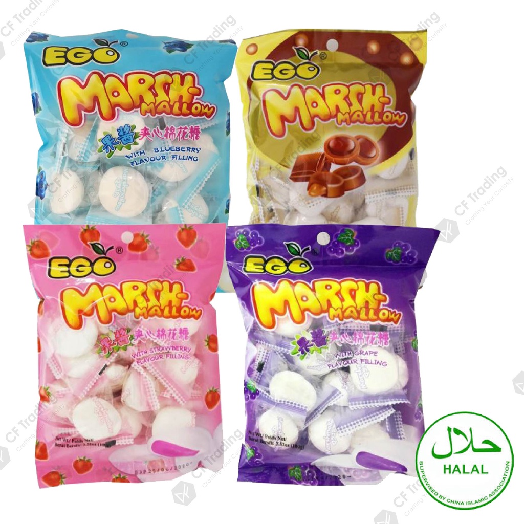 EGO Marshmallow Grape / Chocolate / Strawberry / Blueberry [70G