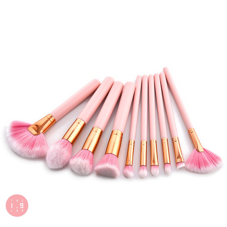 Malaysia Ready Stock Premium Quality 10 Pcs Rose Gold Makeup Brush Set Berus Make Up Shopee 2468