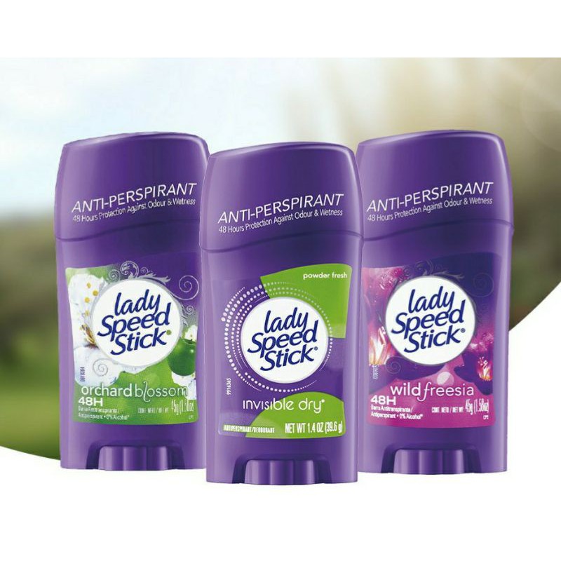 Lady Speed Stick AntiPerspirant Deodorant (Wild Freesia, Orchard