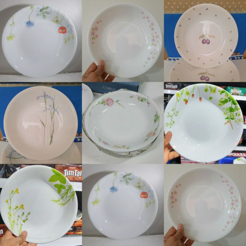 Corelle Soup Plate / Pasta Bowl 21cm Shopee Malaysia