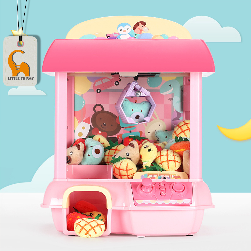 Pink Claw Machine for Kids,Remote Control,Indoor Arcade Gams with Sounds and Lights,Funny Gift for Boys Girls 
