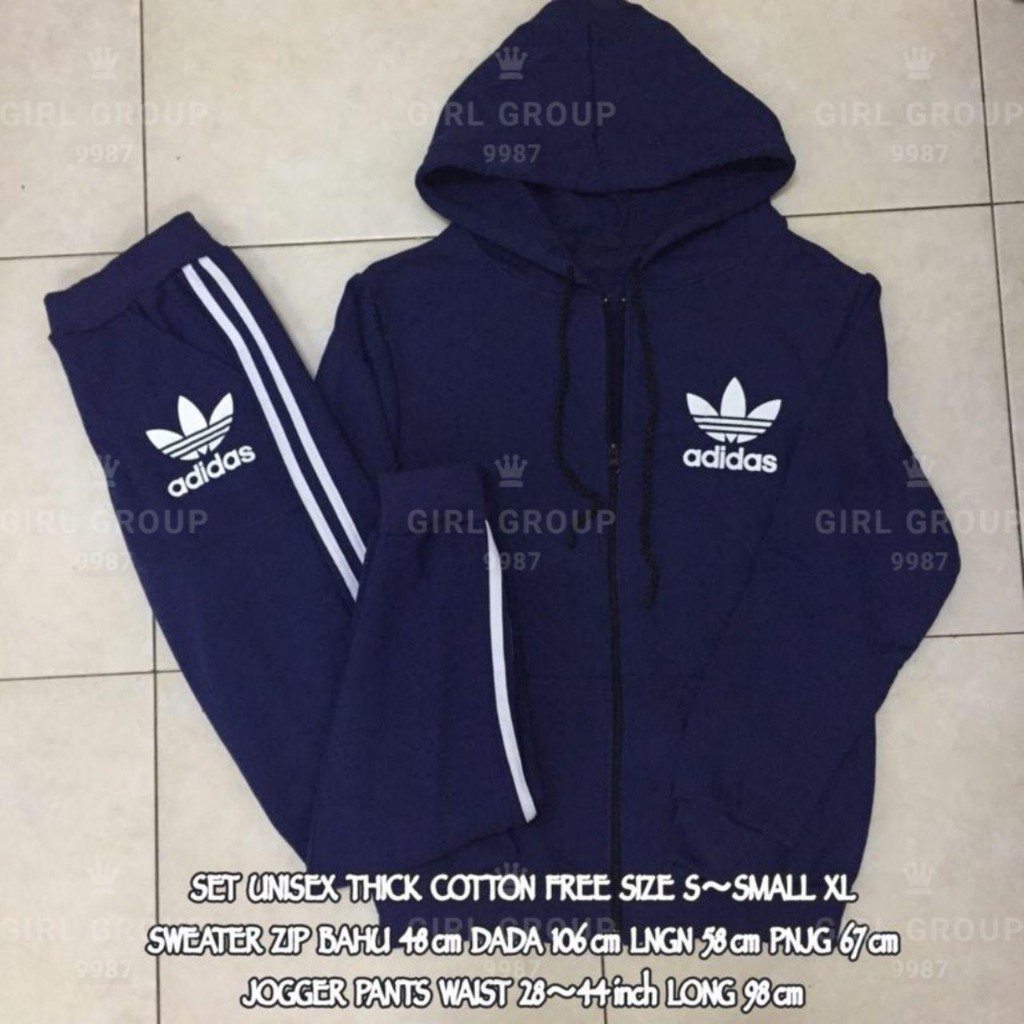 adidas joggers and hoodie