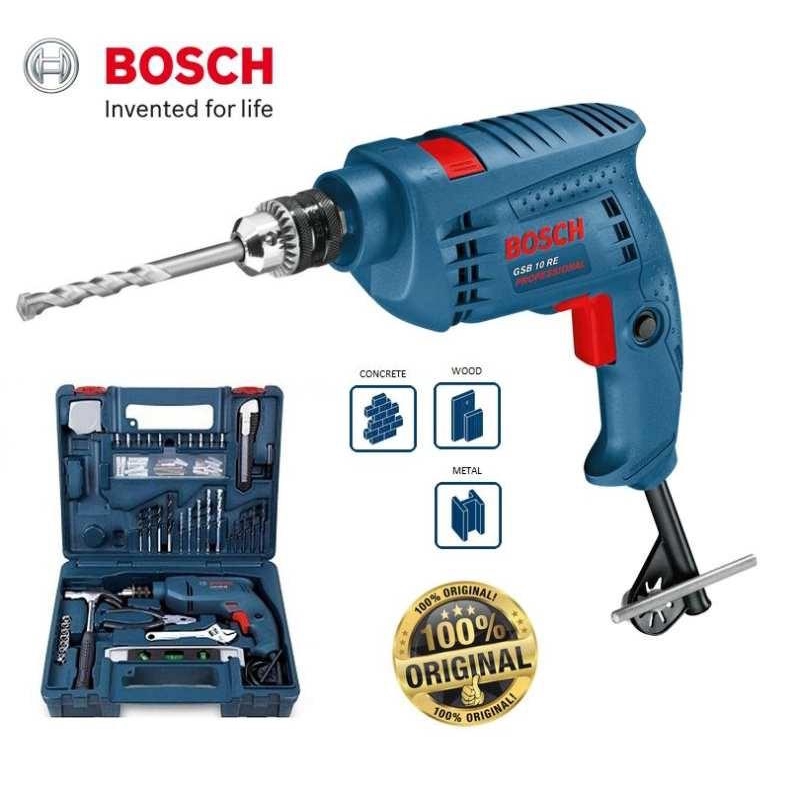 Bosch Gsb10re Impact Drill C W 100pcs Accessories Hand Tools