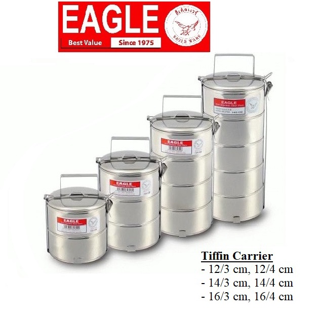 Eagle Stainless Steel Tiffin Carrier Food Container Lunch Box