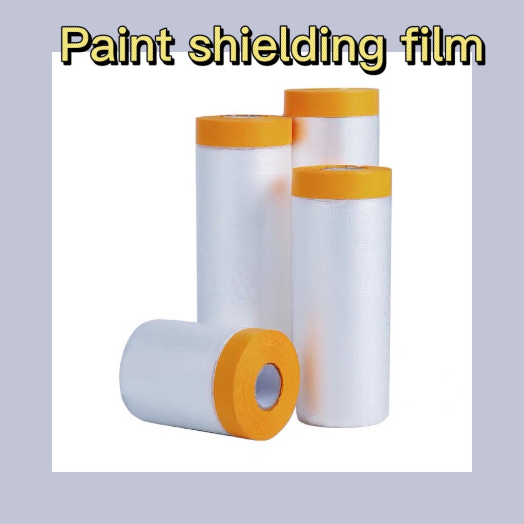 Pretaped Masking Film For Painting Spraying, Paint Spray Protective