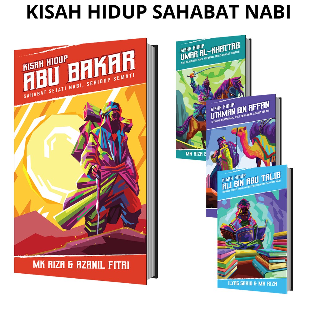 Kisah Hidup Umar Al Khattab Dan Lain Lain 4 Buku Kisah Hidup Sahabat Nabi Blink Books Jgn Lupa Select Gift Ya Shopee Malaysia