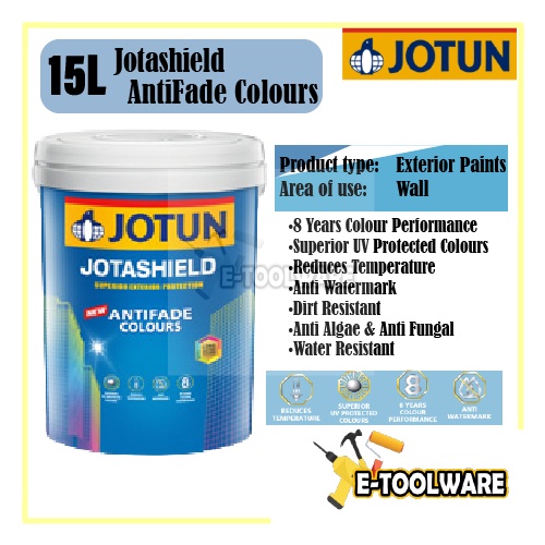 Jotun Jotashield Antifade 15L Exterior Wall Paint/Cat Luar/Jotashield ...