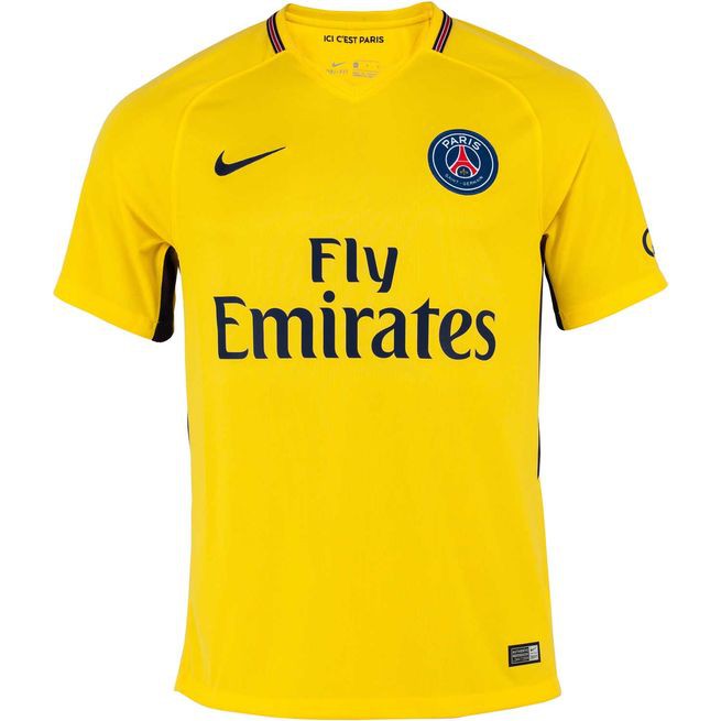 CLEARANCE] PSG 17/18 AWAY YELLOW JERSEY 