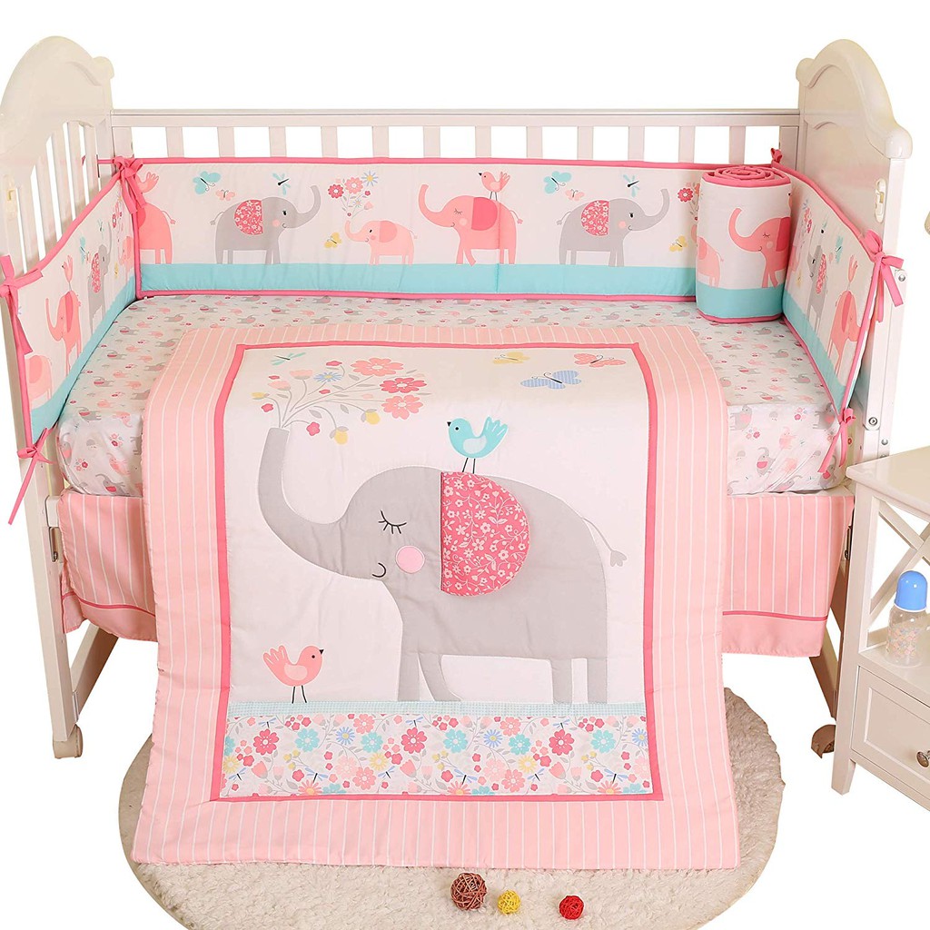 cot sheets and bumper sets