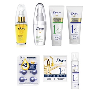 Dove Intense Repair/Hair Fall Rescue 1 Minute Serum Conditioner 150ml/300ml/Daily Hair Vitamin/Solution 40ml/Hair Mask