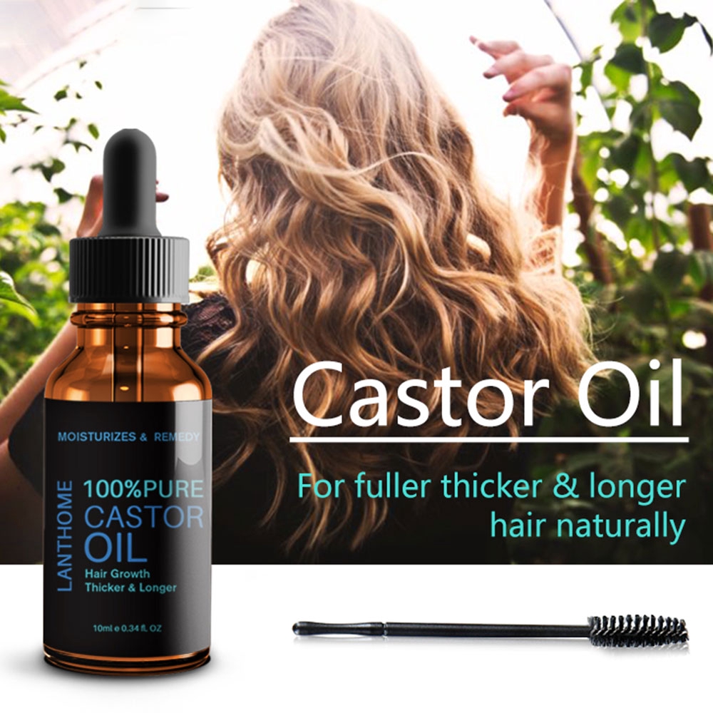 Lanthome Black Castor Oil For Natural Hair Growth Essential Oil