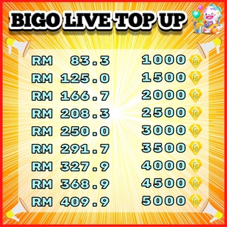 [𝐁𝐈𝐆𝐎 𝐈𝐃 𝐎𝐍𝐋𝐘] BIGO LIVE Diamonds TOP UP [FASTEST & TRUSTED]✔️⚡️