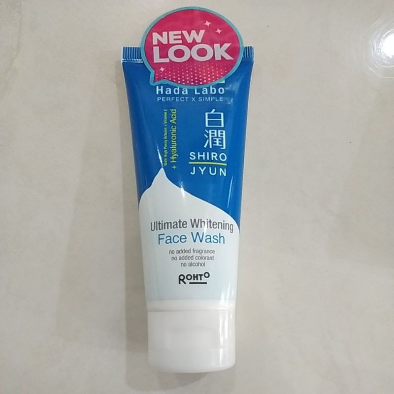 hada labo ultimate whitening face wash