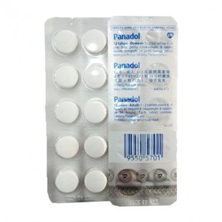 Panadol Regular Paracetamol 500mg Ubat Sakit Kepala / Demam 10 Tablets