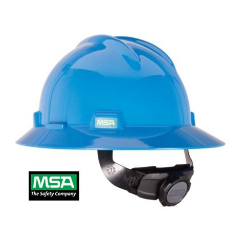 msa full brim hard hat