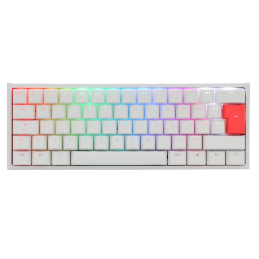 Ducky One 2 Mini Gaming Keyboard White Blue Switch Shopee Malaysia