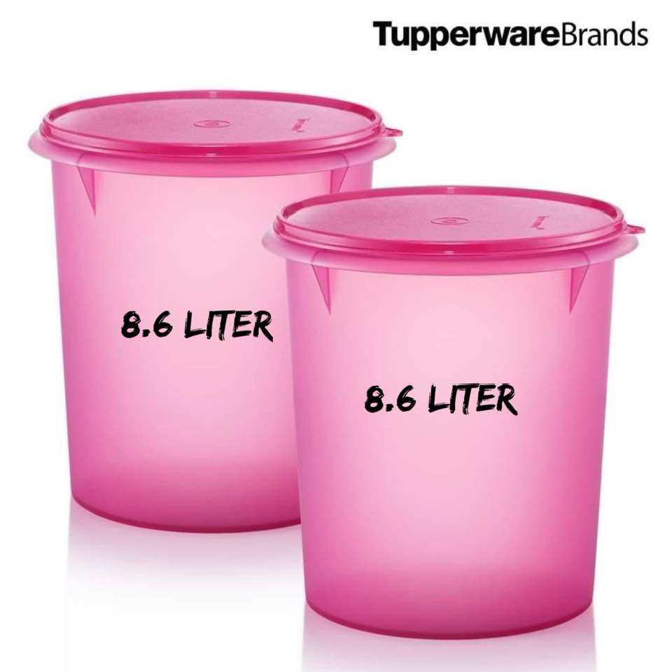 (OFFER August 2021) Tupperware GIANT Canister 8.6Lx1 * WARNA LIGHT PINK * KEDAP UDARA