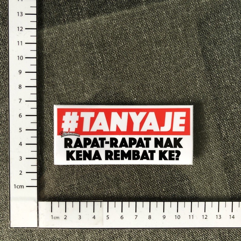 C275 #tanyaje rapat rapat nak kena rembat ke sticker