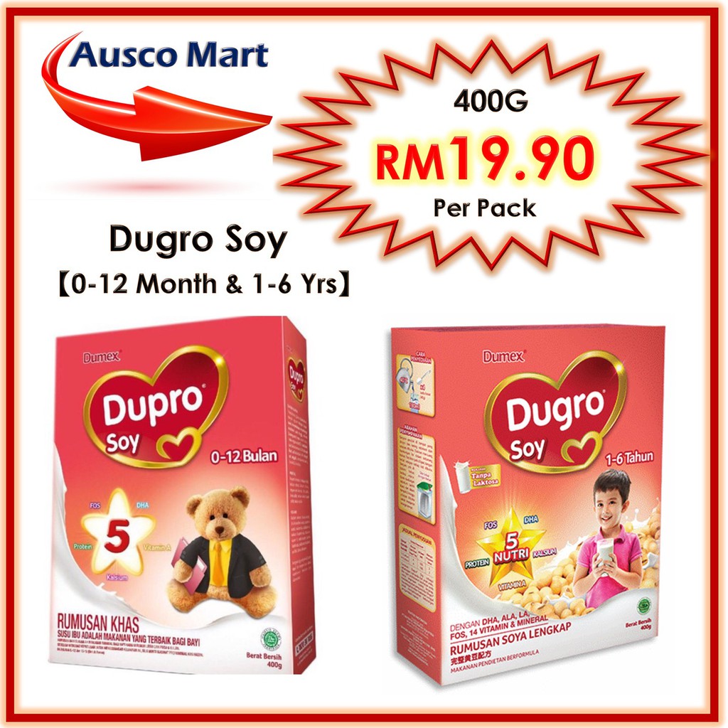 DUGRO SOY 400G (0-12monthsG/1-6years) | Shopee Malaysia