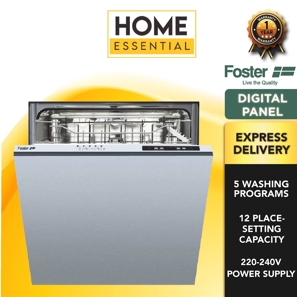 Foster 12 Place-setting capacity Fully-Integrated Dishwasher | ELETTRA