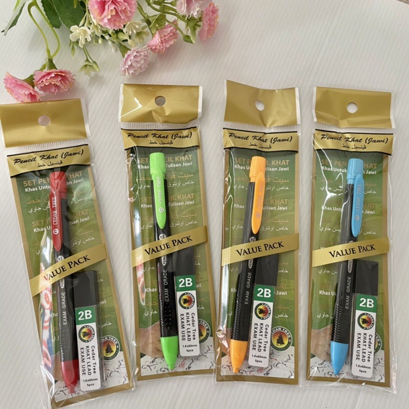 Pensil Khat JAWI exam grade Mechanical Pencil Calligraphy Khat Pencil