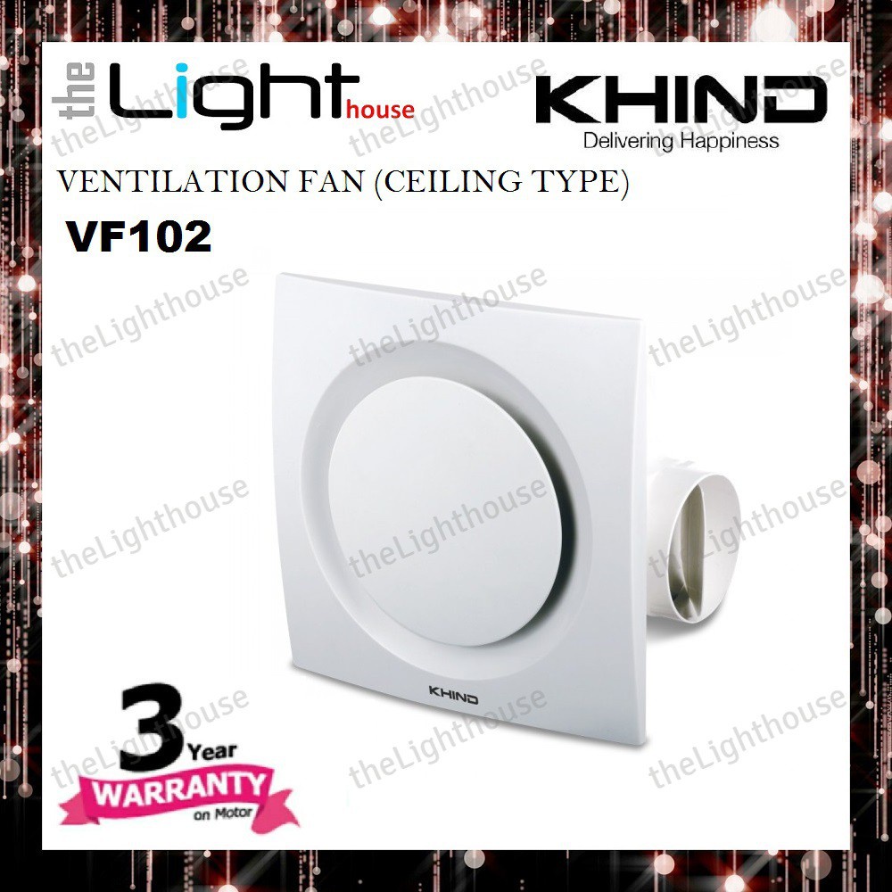 khind KHIND VF102 Ventilation Fan / Exhaust Fan (Ceiling Type) Shopee