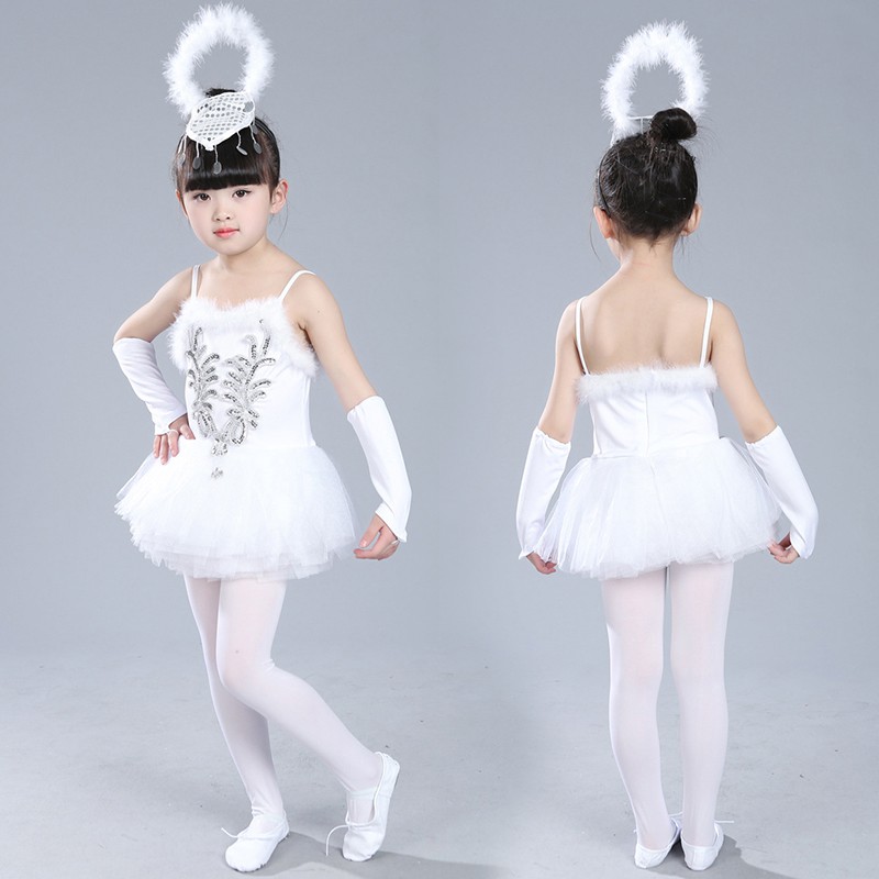 Girls Kid Leotard Ballet Dance Tutu Skirt Ballerina Fairy Dancewear Costume