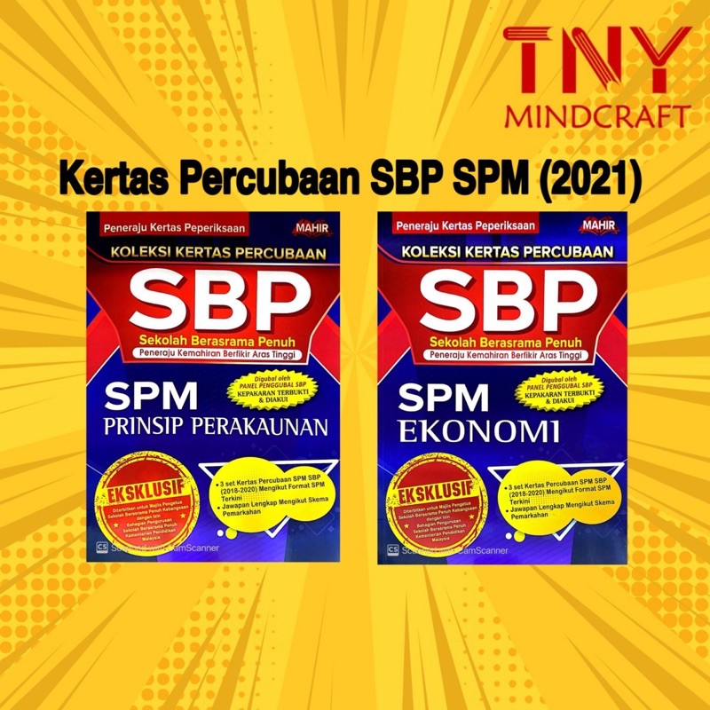 Tny Buku Latihan Sbp Koleksi Kertas Percubaan Sbp Spm 2021 Shopee Malaysia