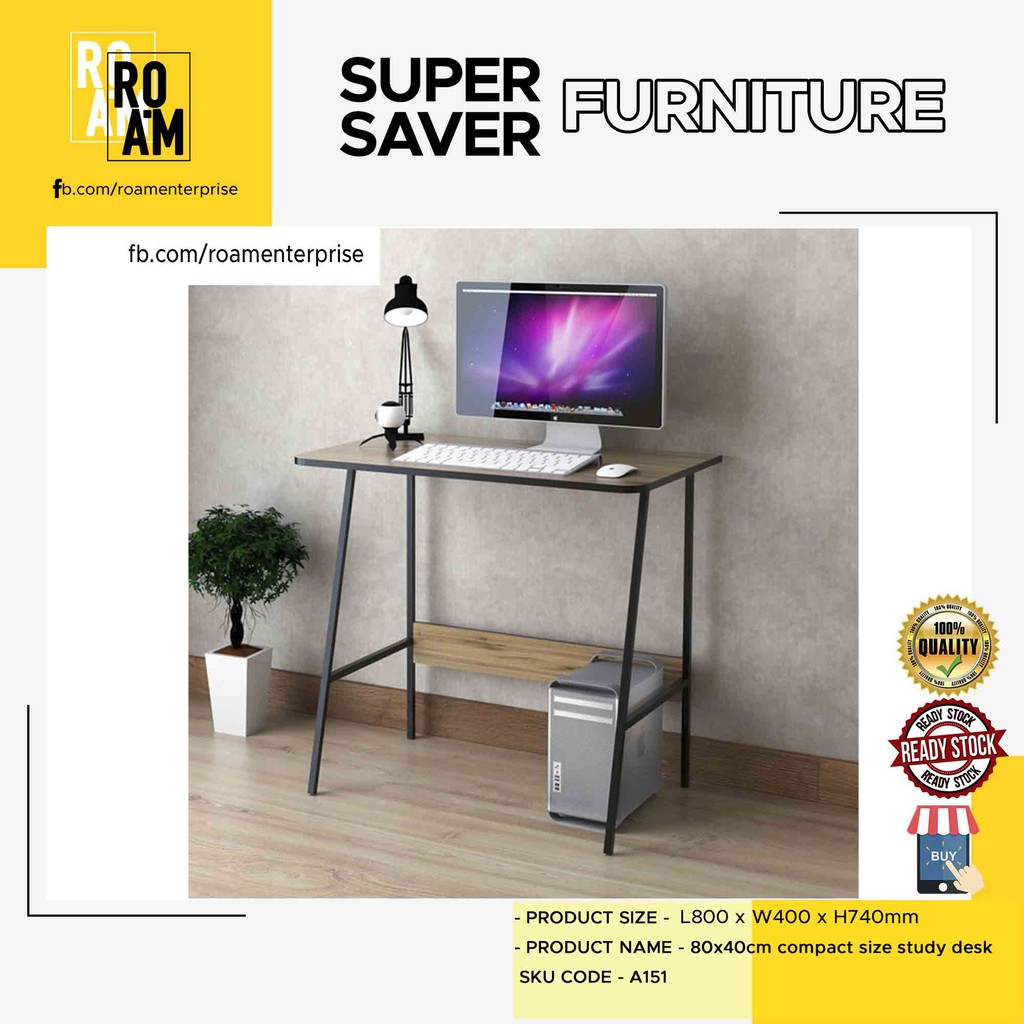 A151 compact size study table study desk meja belajar ...