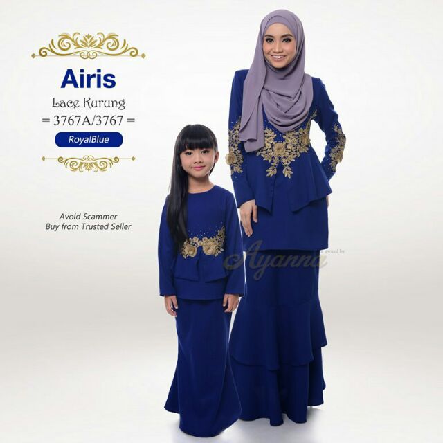 3767 AIRIS BAJU  RAYA 2021  BAJU  KURUNG  KEBAYA  SET 