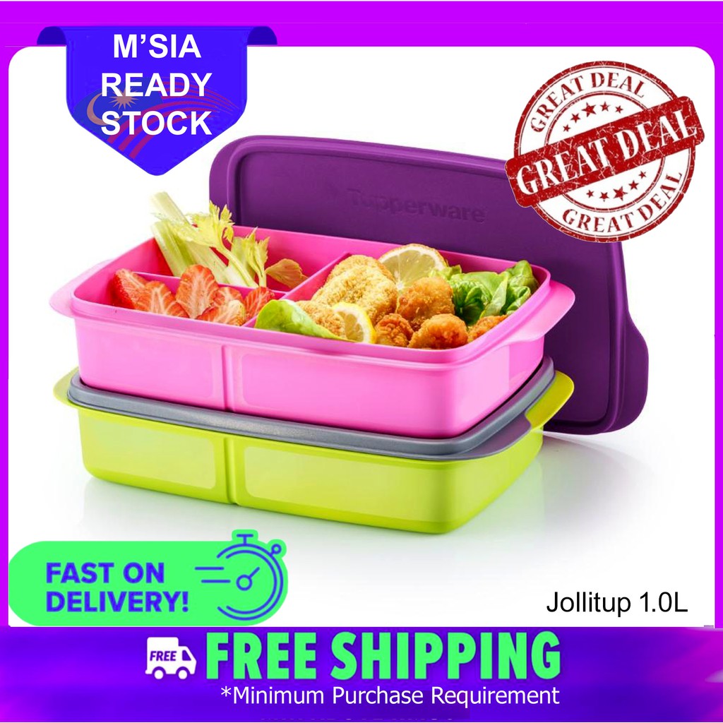 (❁´◡`❁)Ready Stock Back to School TUPPERWARE LUNCH BOX (1PC)