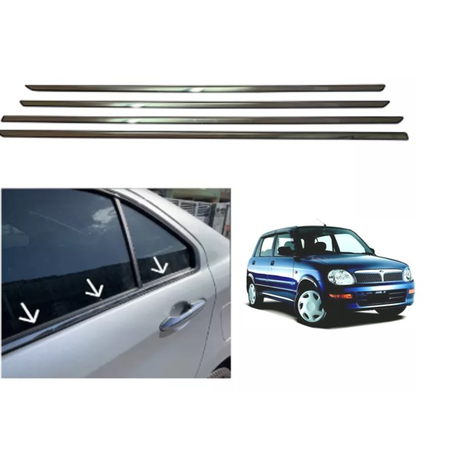 Perodua Kelisa Door Window Trim Panel Chrome Shopee Malaysia