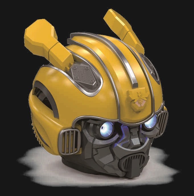 Cool Bumblebee Helmet Mini Wireless Bluetooth Speaker - Portable, Fun Design