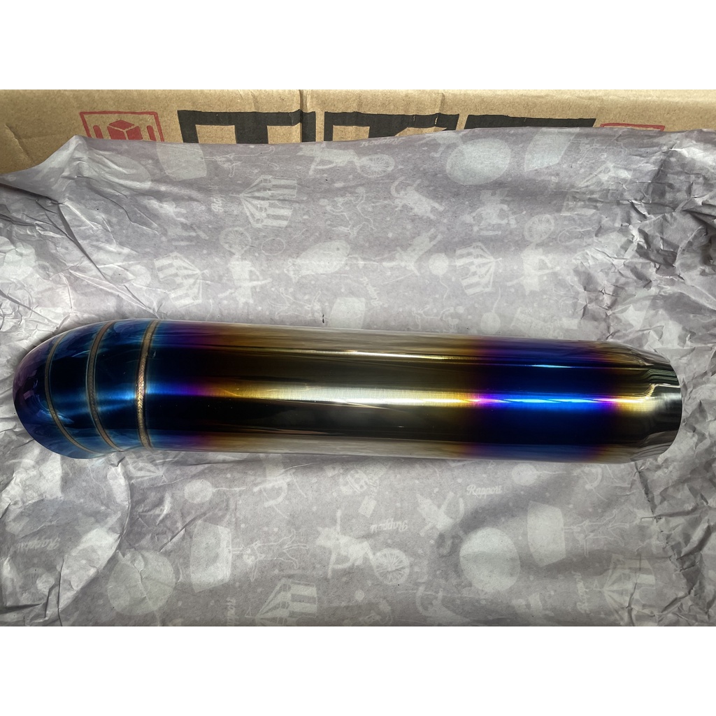 EKZOS TITANIUM IN 2.5 OUT 3 High 4x4 welding modified racing pajero stainless steel burnt blue exhaust muffler pipe
