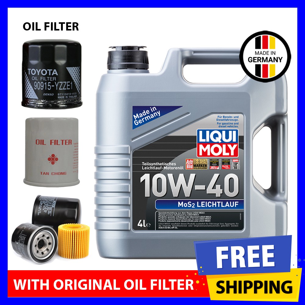 (With Original Oil Filter) Liqui Moly MoS2 Leichtlauf 