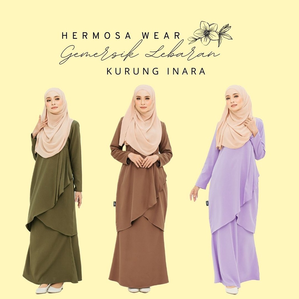 Kurung Inara Raya Collection 2022 Shopee Malaysia