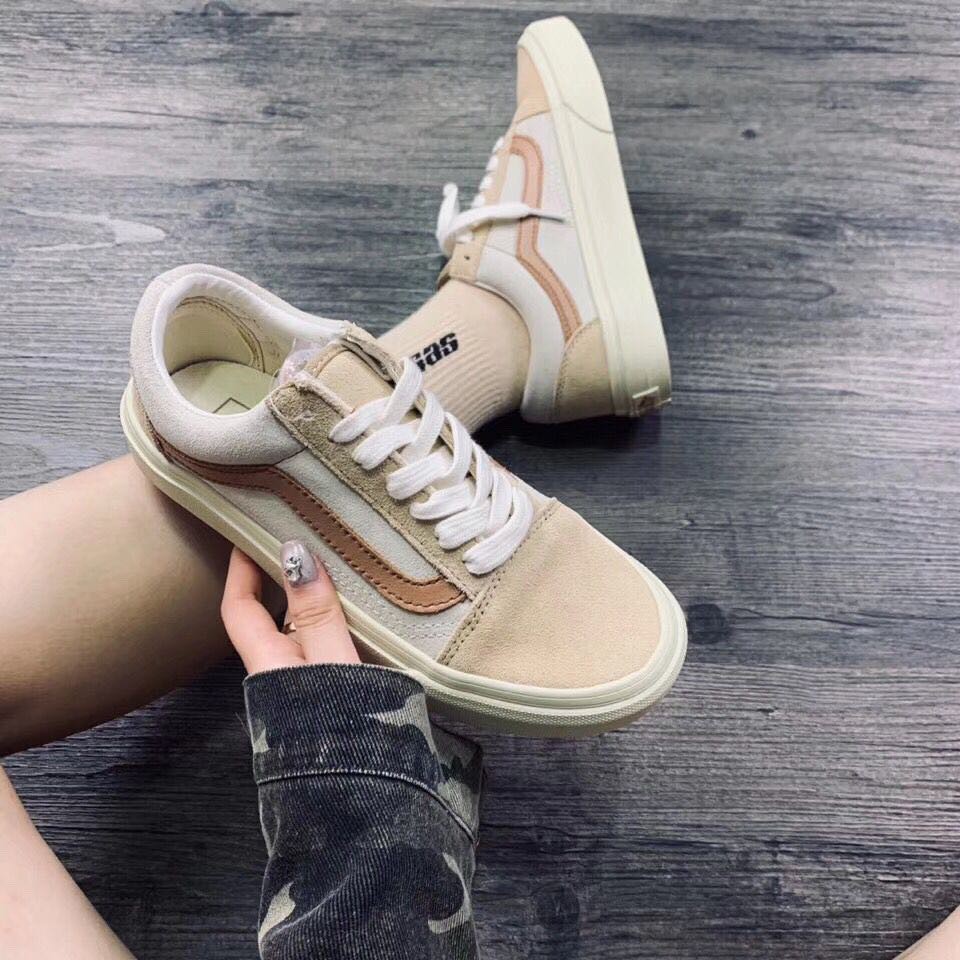 Vans Old Skool Madewell Camel Milk Tea Color Coffee Canvas Shoes Shopee Malaysia