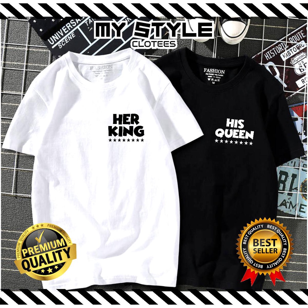 COUPLE SHIRT/BAJU COUPLE/情侣装男女装-情侣短袖t恤新款情侣装 09