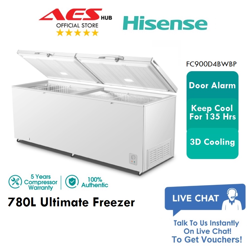 FREE SHIPPING Hisense Chest Freezer 780L Peti Freezer Murah Deep